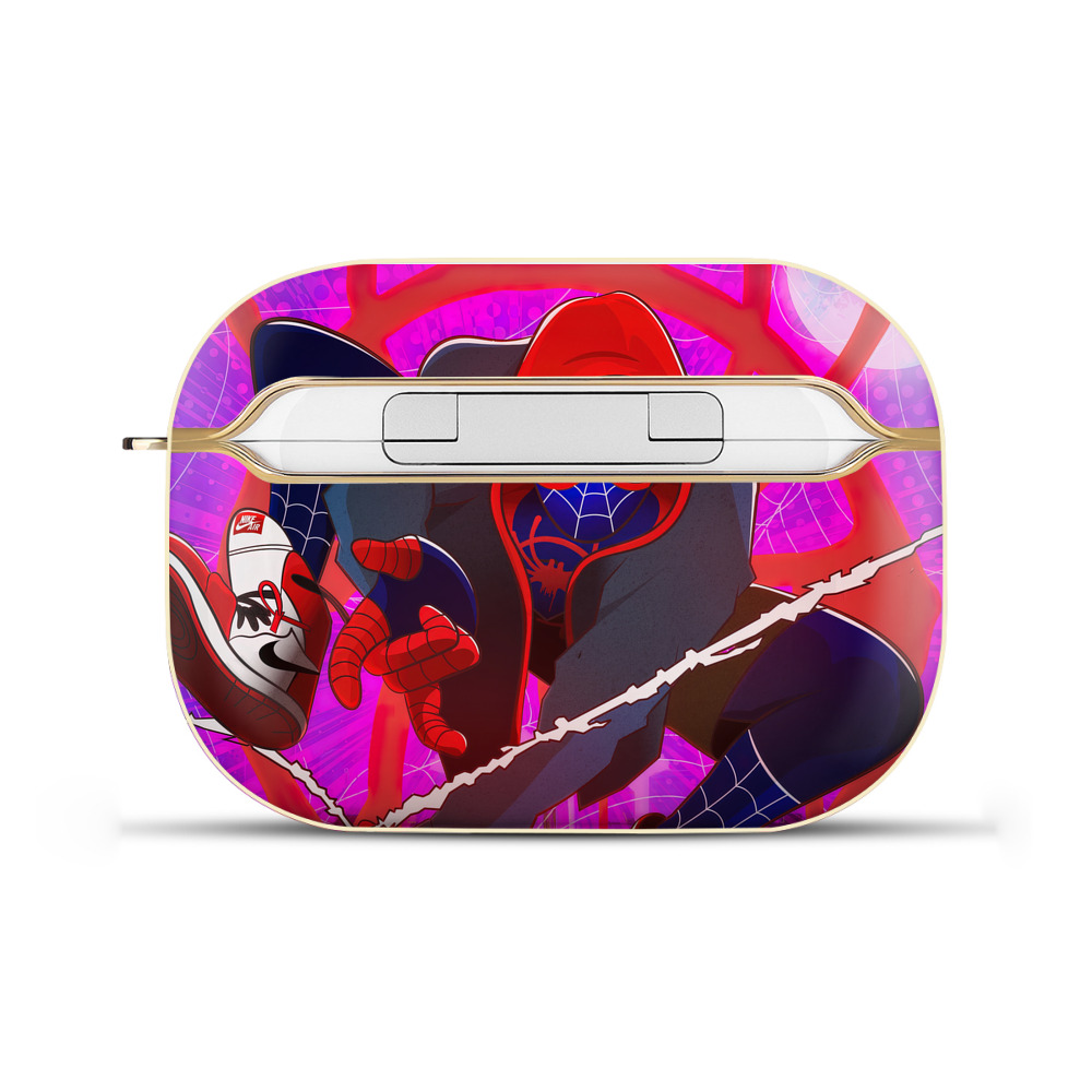 （画像用） Spider Man スパイダーマン 【AirPods Pro用】ハードシェル保護ケース｜耐衝撃・防指紋・カラビナ付き商品仕様