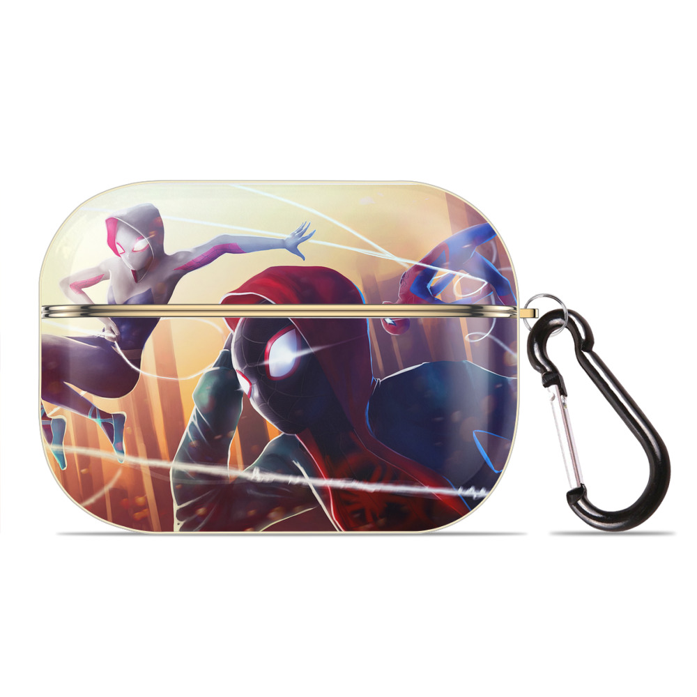 （画像用） Spider Man スパイダーマン 【AirPods Pro用】ハードシェル保護ケース｜耐衝撃・防指紋・カラビナ付き商品仕様