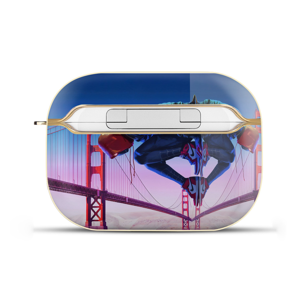 （画像用） Spider Man スパイダーマン 【AirPods Pro用】ハードシェル保護ケース｜耐衝撃・防指紋・カラビナ付き商品仕様
