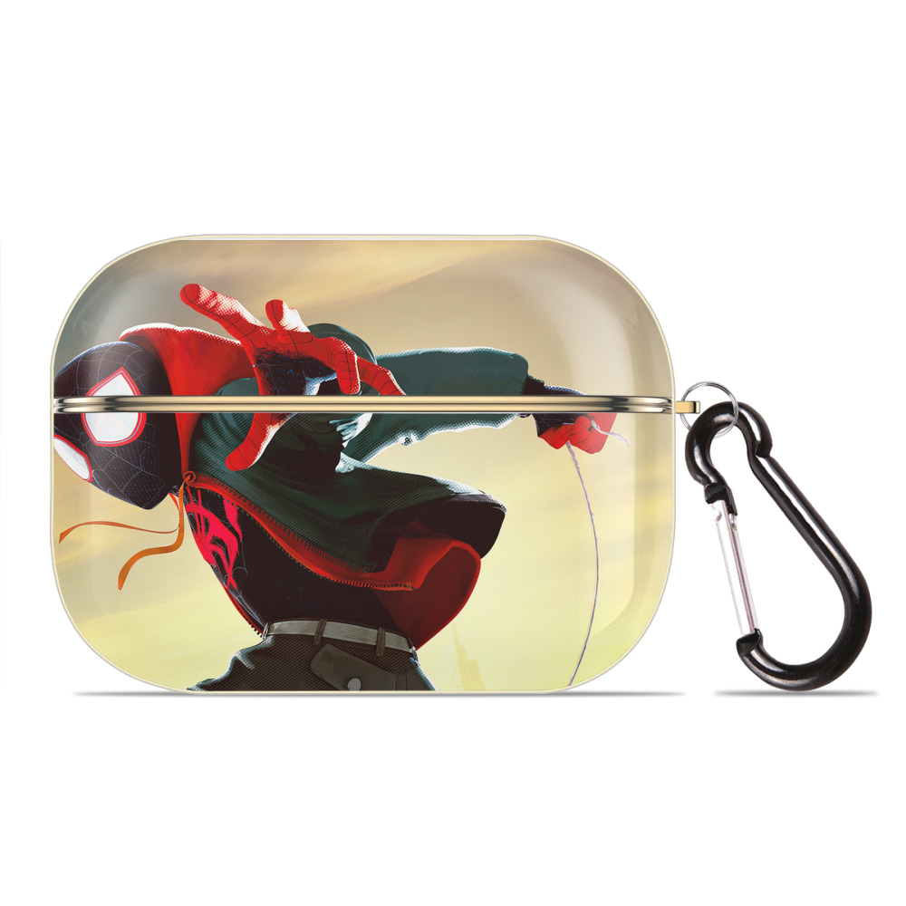（画像用） Spider Man スパイダーマン 【AirPods Pro用】ハードシェル保護ケース｜耐衝撃・防指紋・カラビナ付き商品仕様