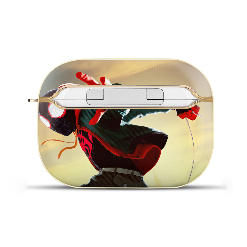 （画像用） Spider Man スパイダーマン 【AirPods Pro用】ハードシェル保護ケース｜耐衝撃・防指紋・カラビナ付き商品仕様