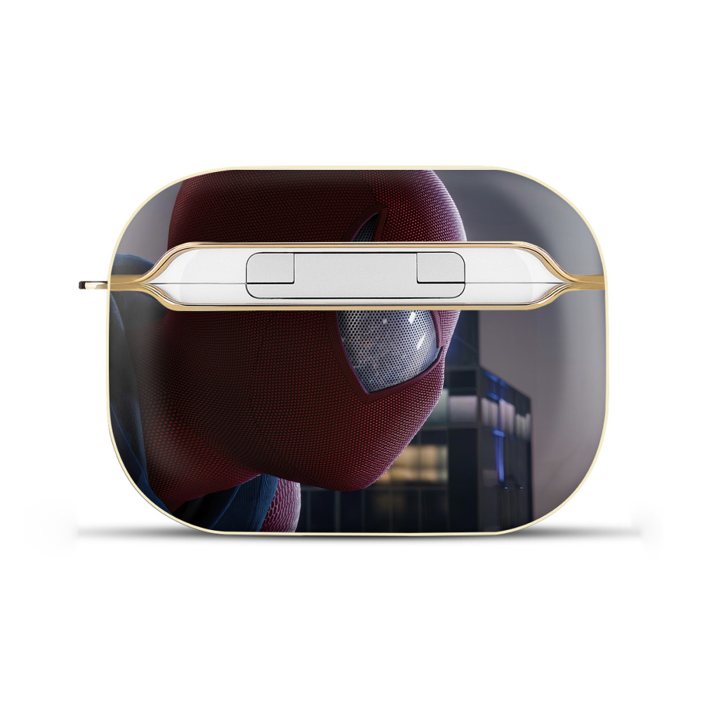 （画像用） Spider Man スパイダーマン 【AirPods Pro用】ハードシェル保護ケース｜耐衝撃・防指紋・カラビナ付き商品仕様