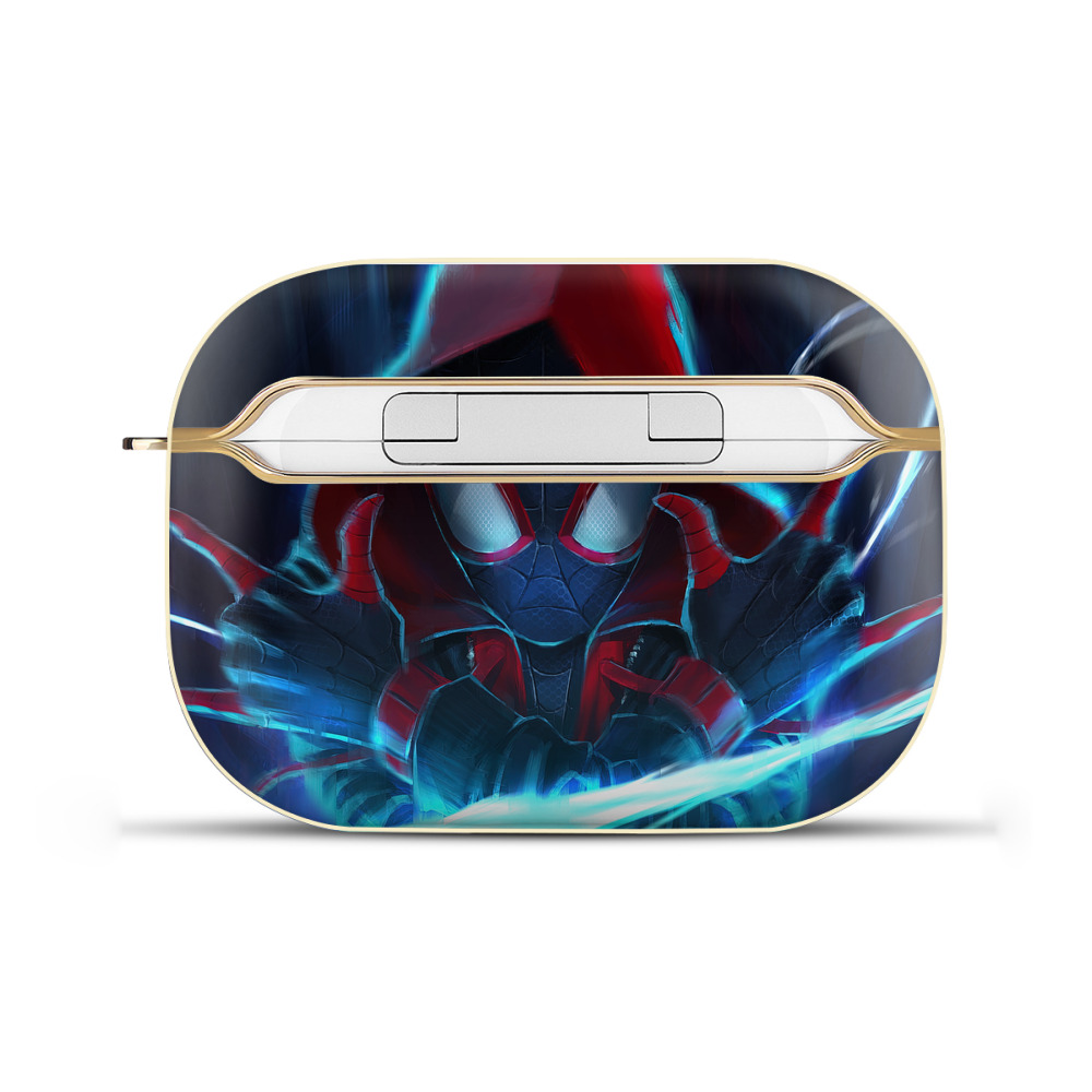 （画像用） Spider Man スパイダーマン 【AirPods Pro用】ハードシェル保護ケース｜耐衝撃・防指紋・カラビナ付き商品仕様