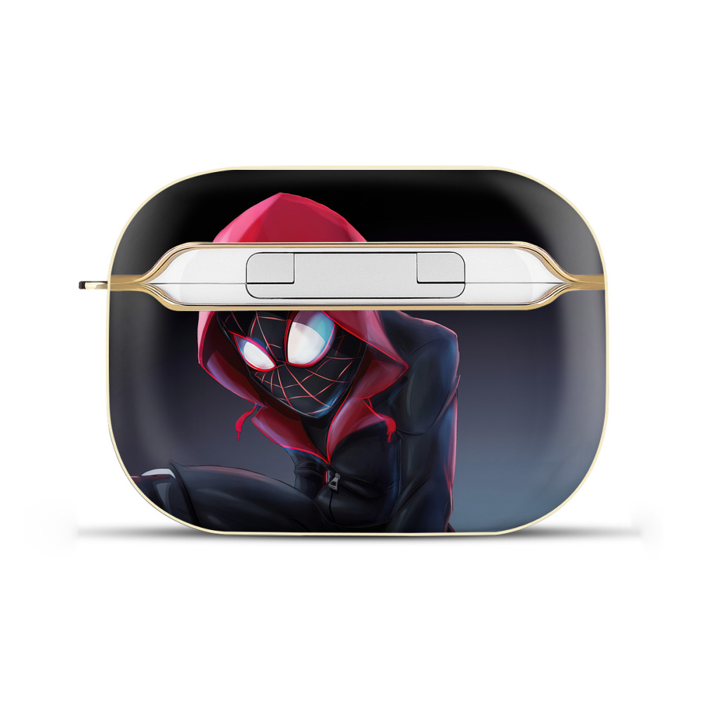 （画像用） Spider Man スパイダーマン 【AirPods Pro用】ハードシェル保護ケース｜耐衝撃・防指紋・カラビナ付き商品仕様