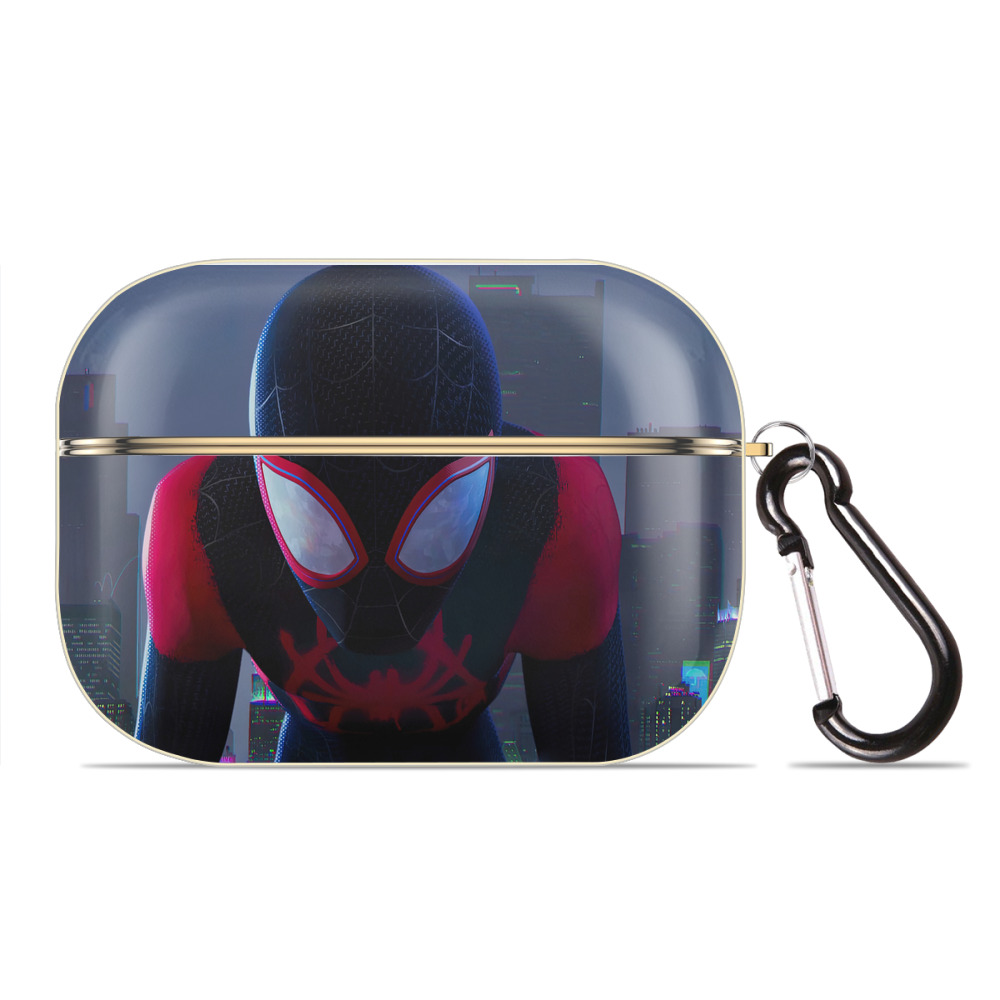 （画像用） Spider Man スパイダーマン 【AirPods Pro用】ハードシェル保護ケース｜耐衝撃・防指紋・カラビナ付き商品仕様