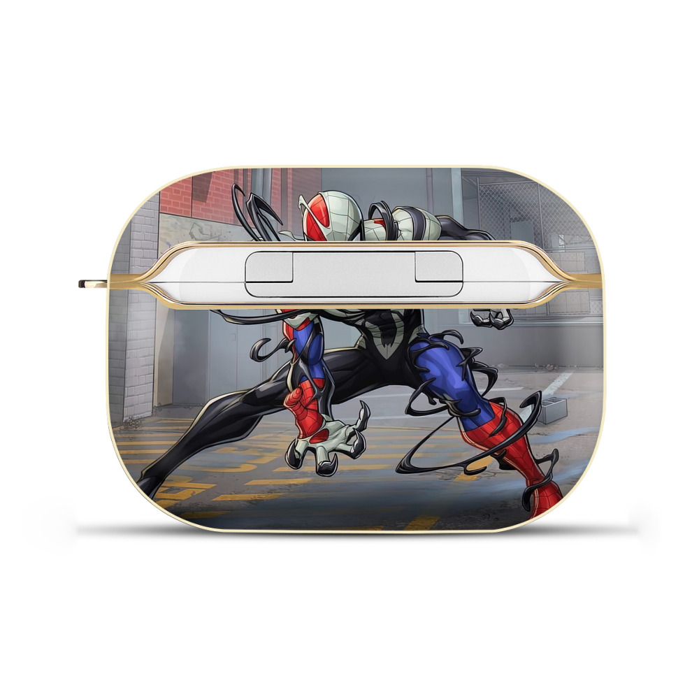 （画像用） Spider Man スパイダーマン 【AirPods Pro用】ハードシェル保護ケース｜耐衝撃・防指紋・カラビナ付き商品仕様