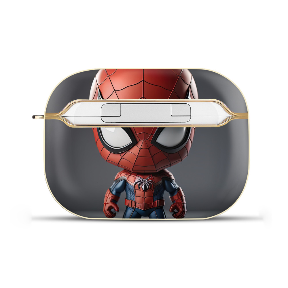 （画像用） Spider Man スパイダーマン 【AirPods Pro用】ハードシェル保護ケース｜耐衝撃・防指紋・カラビナ付き商品仕様