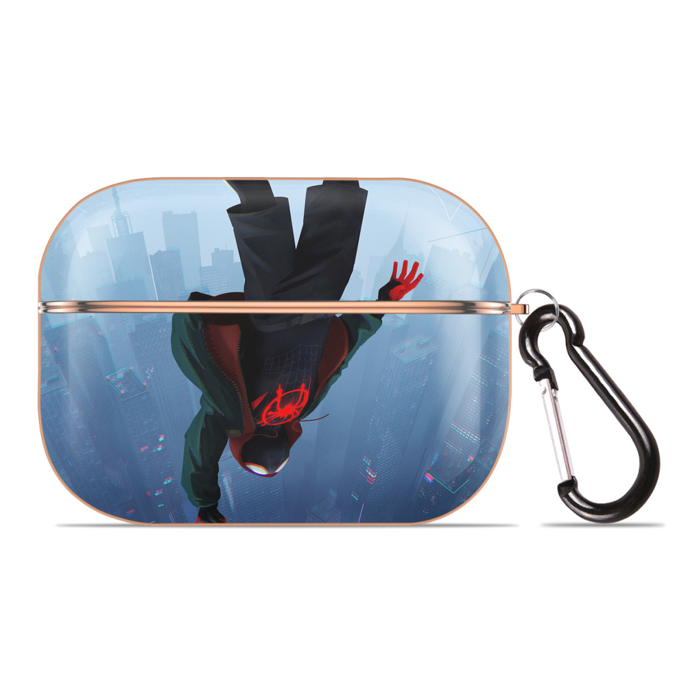 （画像用） Spider Man スパイダーマン 【AirPods Pro用】ハードシェル保護ケース｜耐衝撃・防指紋・カラビナ付き商品仕様
