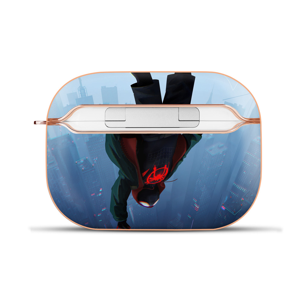 （画像用） Spider Man スパイダーマン 【AirPods Pro用】ハードシェル保護ケース｜耐衝撃・防指紋・カラビナ付き商品仕様