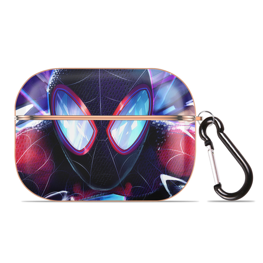 （画像用） Spider Man スパイダーマン 【AirPods Pro用】ハードシェル保護ケース｜耐衝撃・防指紋・カラビナ付き商品仕様