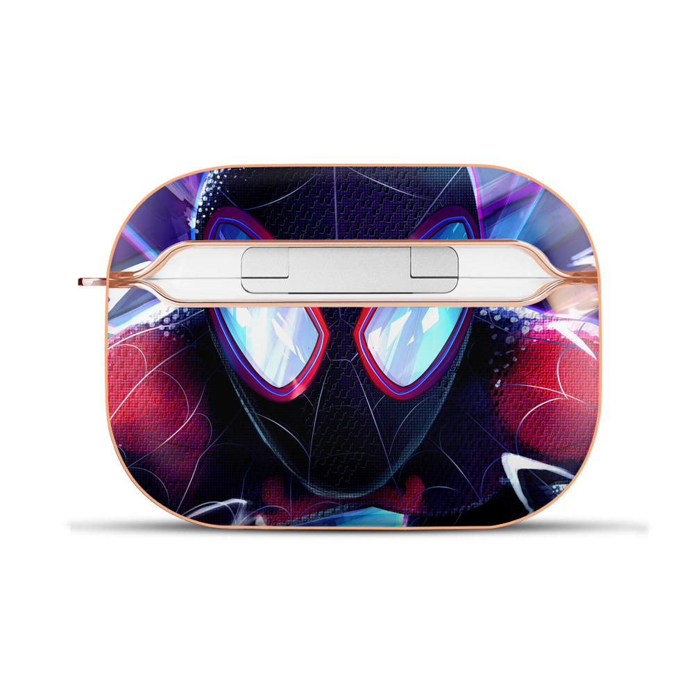 （画像用） Spider Man スパイダーマン 【AirPods Pro用】ハードシェル保護ケース｜耐衝撃・防指紋・カラビナ付き商品仕様