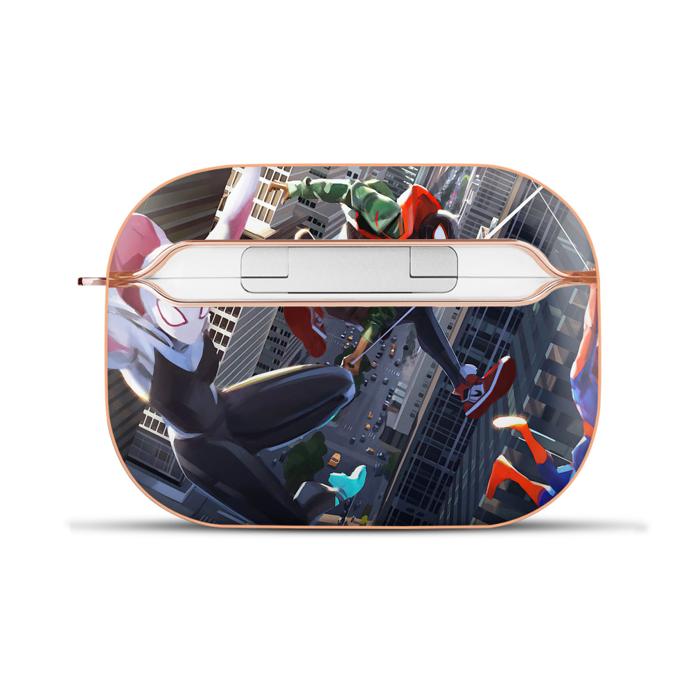 （画像用） Spider Man スパイダーマン 【AirPods Pro用】ハードシェル保護ケース｜耐衝撃・防指紋・カラビナ付き商品仕様