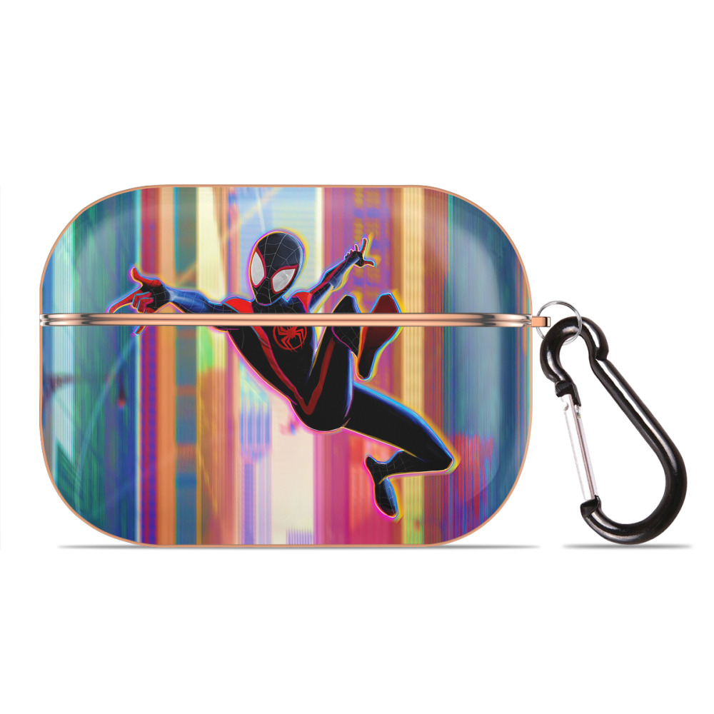 （画像用） Spider Man スパイダーマン 【AirPods Pro用】ハードシェル保護ケース｜耐衝撃・防指紋・カラビナ付き商品仕様