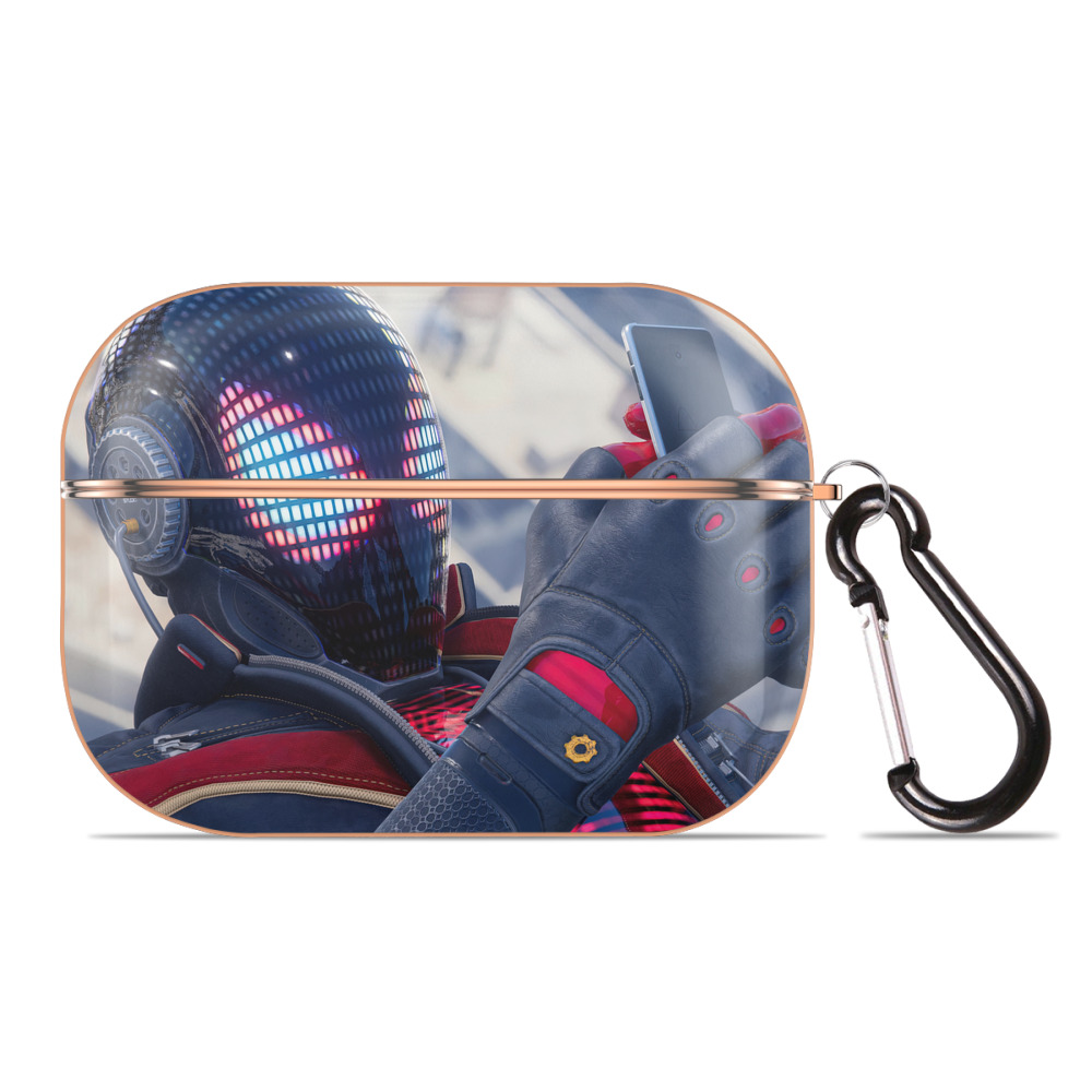 （画像用） Spider Man スパイダーマン 【AirPods Pro用】ハードシェル保護ケース｜耐衝撃・防指紋・カラビナ付き商品仕様