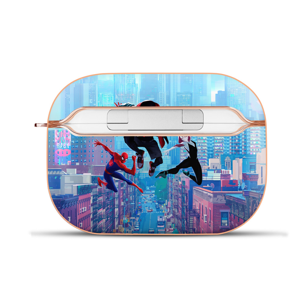 （画像用） Spider Man スパイダーマン 【AirPods Pro用】ハードシェル保護ケース｜耐衝撃・防指紋・カラビナ付き商品仕様