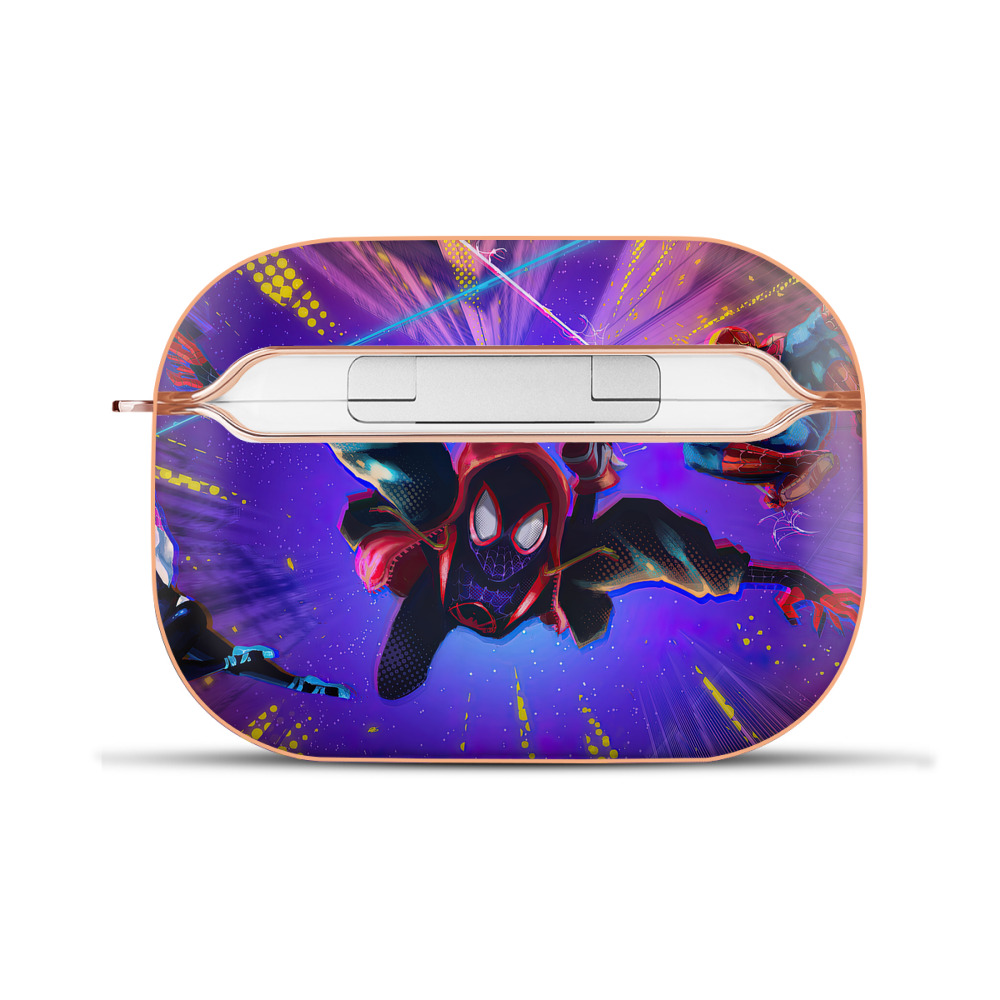 （画像用） Spider Man スパイダーマン 【AirPods Pro用】ハードシェル保護ケース｜耐衝撃・防指紋・カラビナ付き商品仕様
