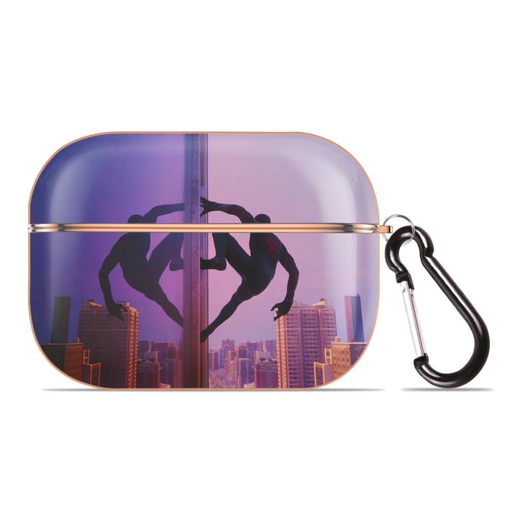 （画像用） Spider Man スパイダーマン 【AirPods Pro用】ハードシェル保護ケース｜耐衝撃・防指紋・カラビナ付き商品仕様