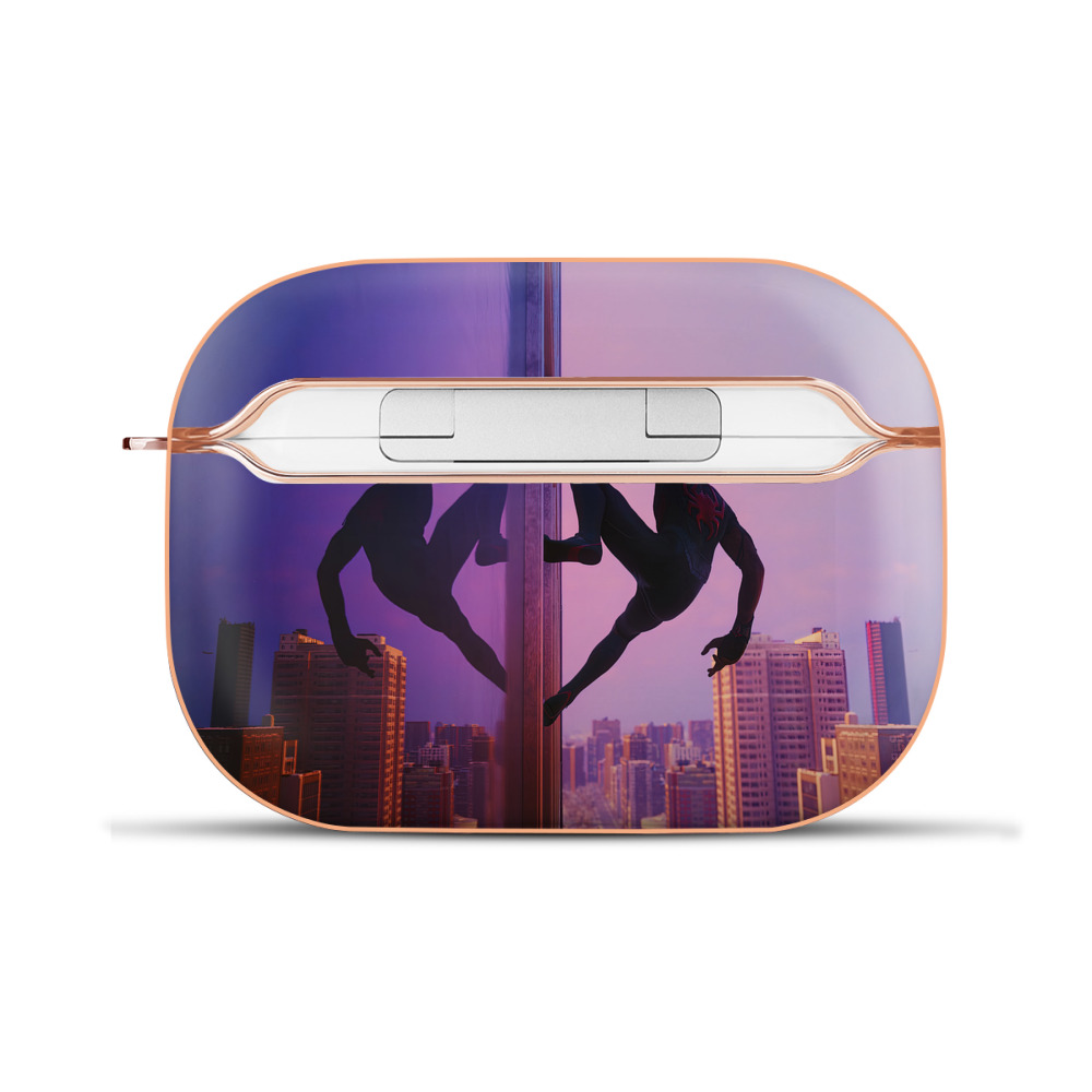 （画像用） Spider Man スパイダーマン 【AirPods Pro用】ハードシェル保護ケース｜耐衝撃・防指紋・カラビナ付き商品仕様