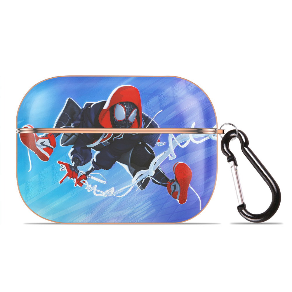（画像用） Spider Man スパイダーマン 【AirPods Pro用】ハードシェル保護ケース｜耐衝撃・防指紋・カラビナ付き商品仕様