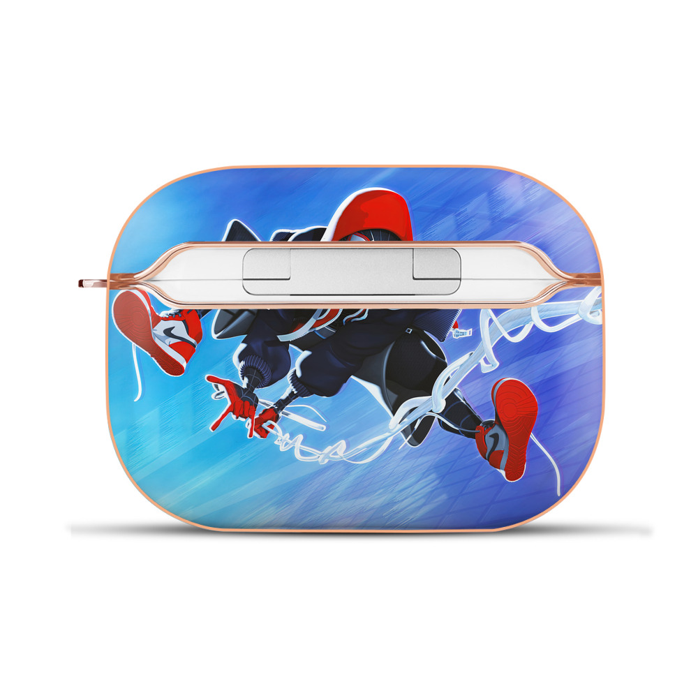 （画像用） Spider Man スパイダーマン 【AirPods Pro用】ハードシェル保護ケース｜耐衝撃・防指紋・カラビナ付き商品仕様