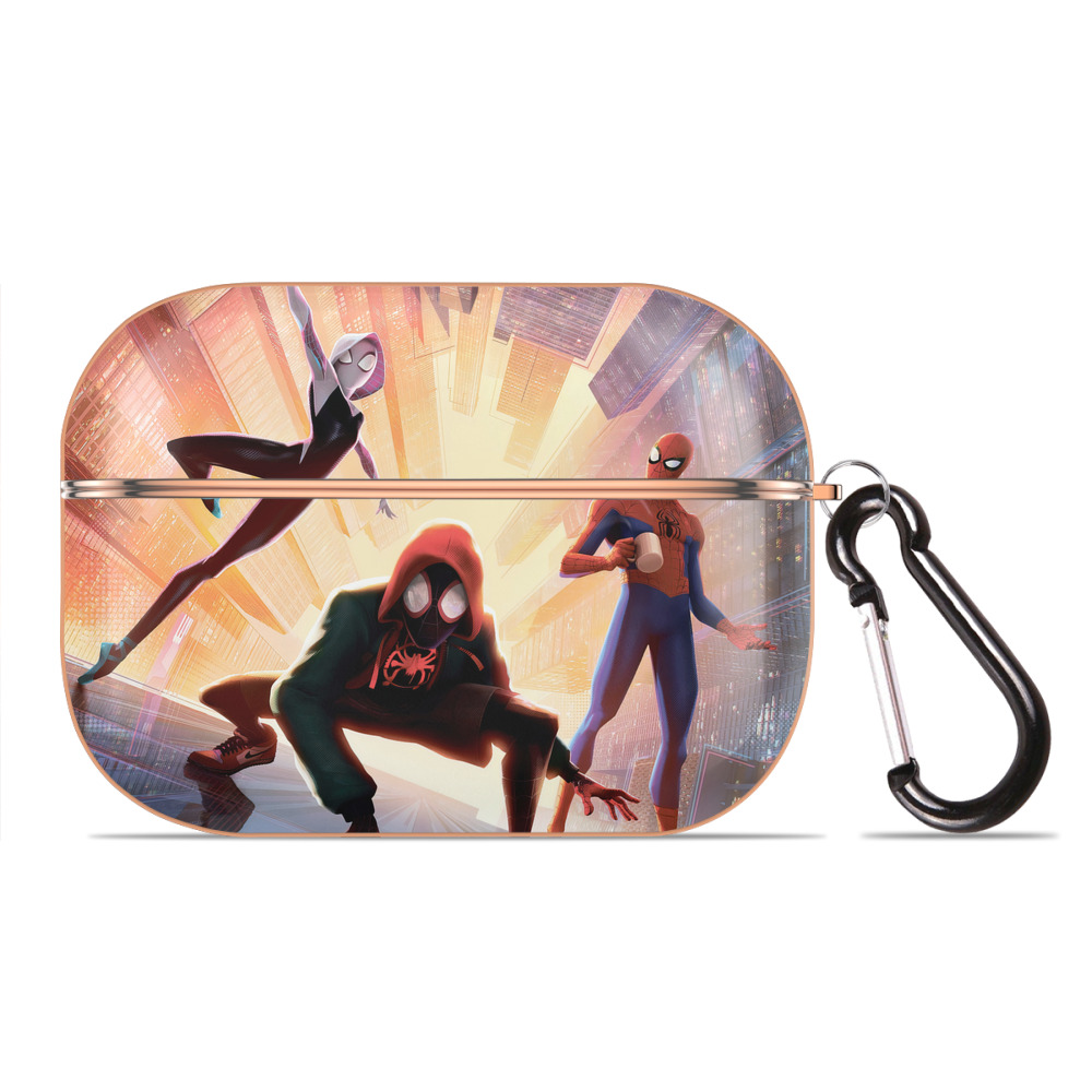 （画像用） Spider Man スパイダーマン 【AirPods Pro用】ハードシェル保護ケース｜耐衝撃・防指紋・カラビナ付き商品仕様