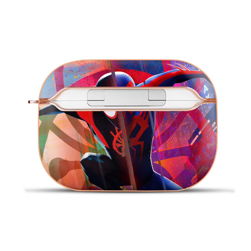 （画像用） Spider Man スパイダーマン 【AirPods Pro用】ハードシェル保護ケース｜耐衝撃・防指紋・カラビナ付き商品仕様