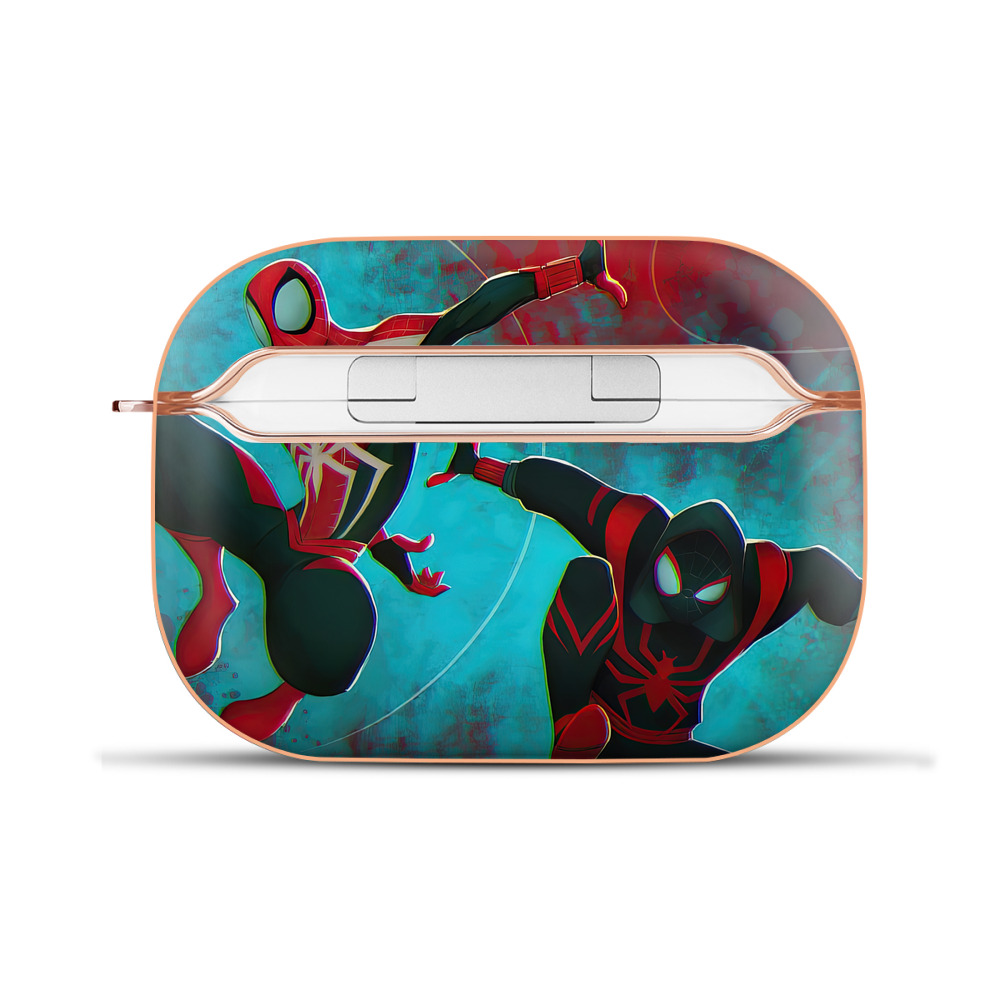（画像用） Spider Man スパイダーマン 【AirPods Pro用】ハードシェル保護ケース｜耐衝撃・防指紋・カラビナ付き商品仕様