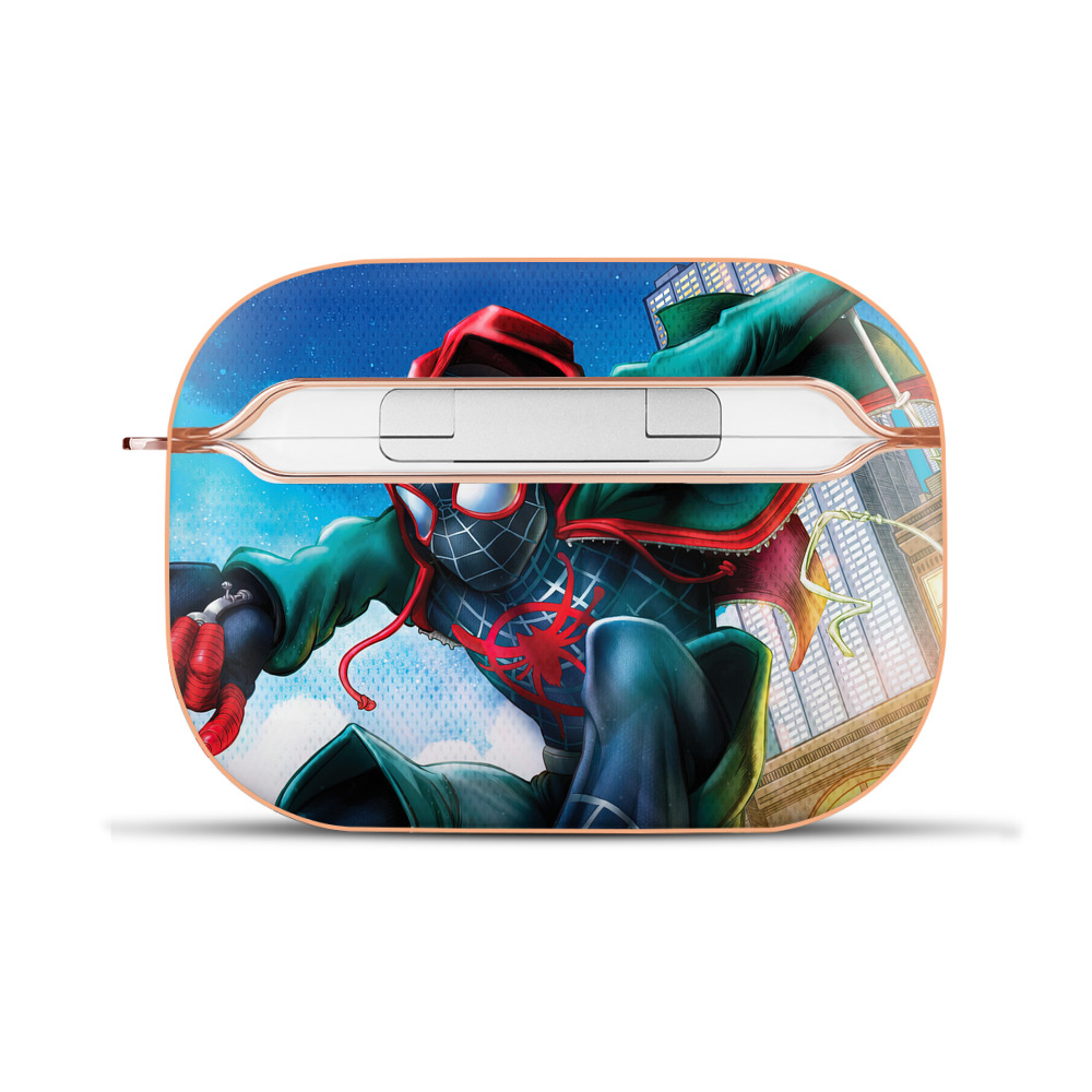 （画像用） Spider Man スパイダーマン 【AirPods Pro用】ハードシェル保護ケース｜耐衝撃・防指紋・カラビナ付き商品仕様