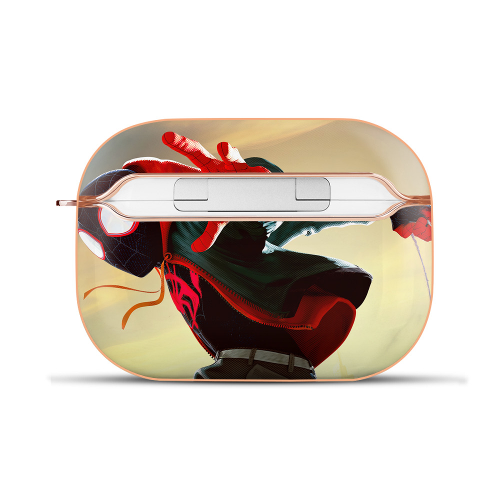 （画像用） Spider Man スパイダーマン 【AirPods Pro用】ハードシェル保護ケース｜耐衝撃・防指紋・カラビナ付き商品仕様