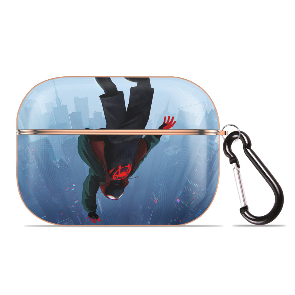 （画像用） Spider Man スパイダーマン 【AirPods Pro用】ハードシェル保護ケース｜耐衝撃・防指紋・カラビナ付き商品仕様