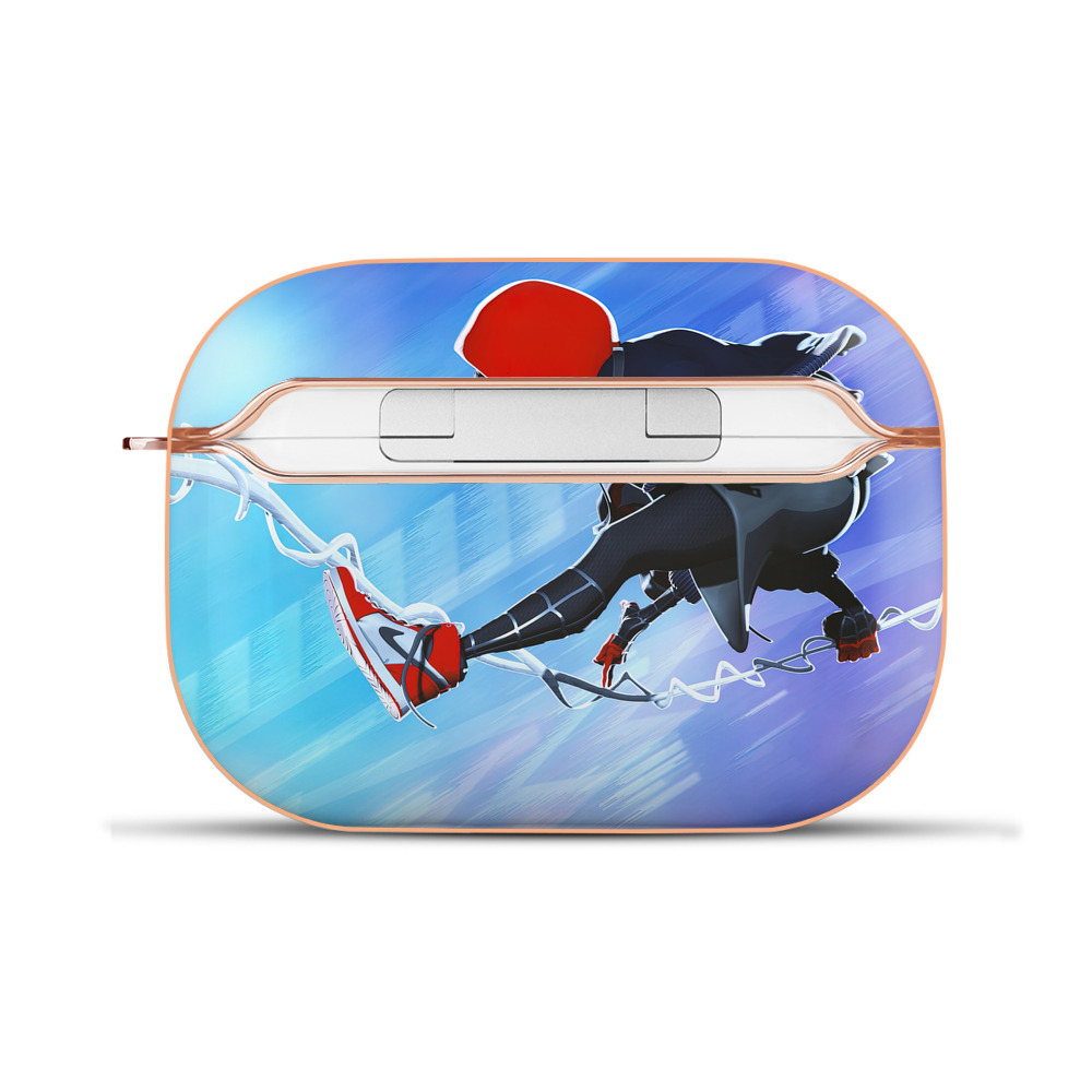 （画像用） Spider Man スパイダーマン 【AirPods Pro用】ハードシェル保護ケース｜耐衝撃・防指紋・カラビナ付き商品仕様