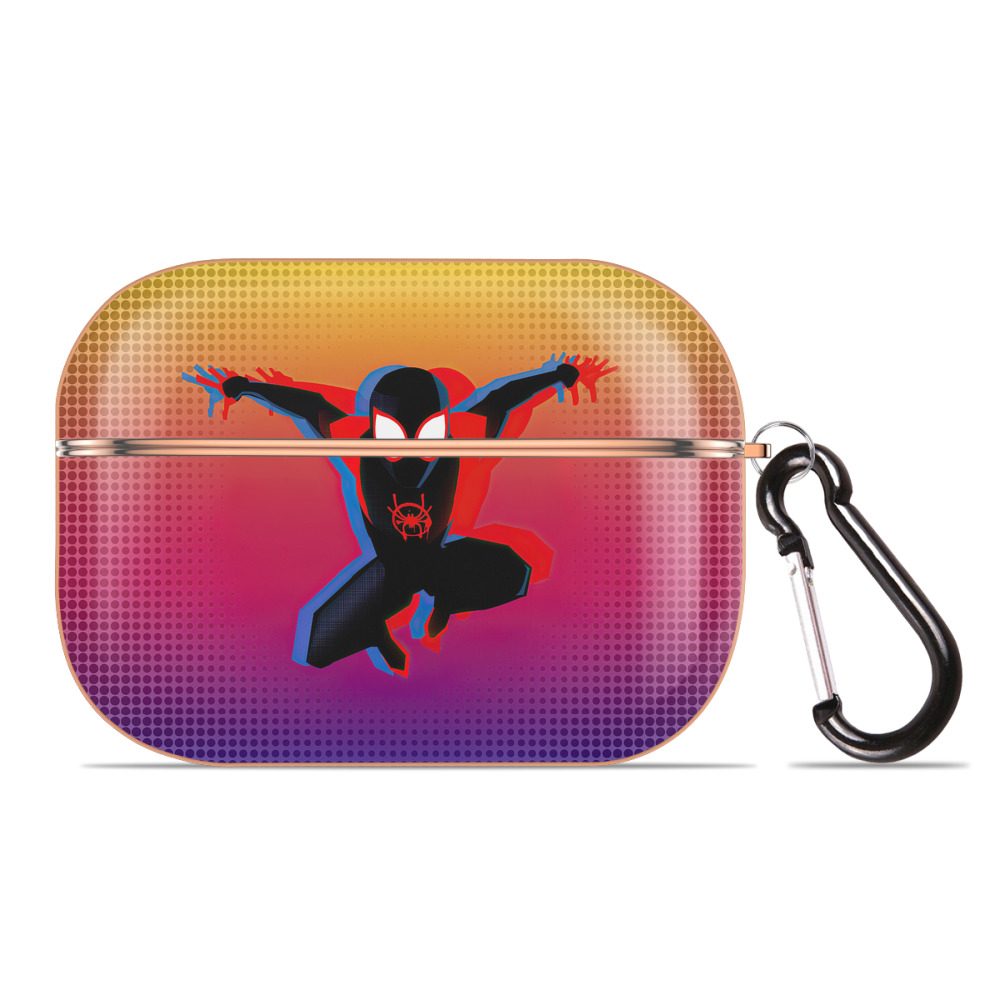 （画像用） Spider Man スパイダーマン 【AirPods Pro用】ハードシェル保護ケース｜耐衝撃・防指紋・カラビナ付き商品仕様