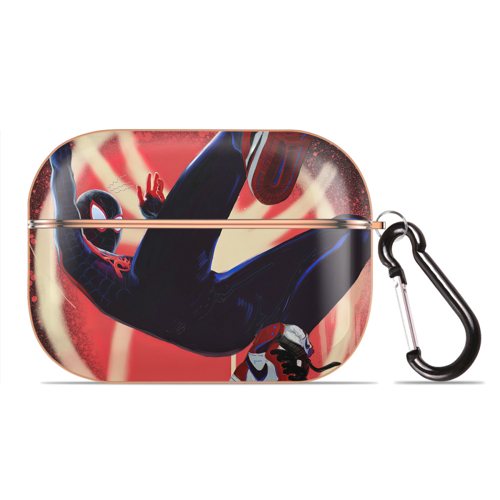 （画像用） Spider Man スパイダーマン 【AirPods Pro用】ハードシェル保護ケース｜耐衝撃・防指紋・カラビナ付き商品仕様