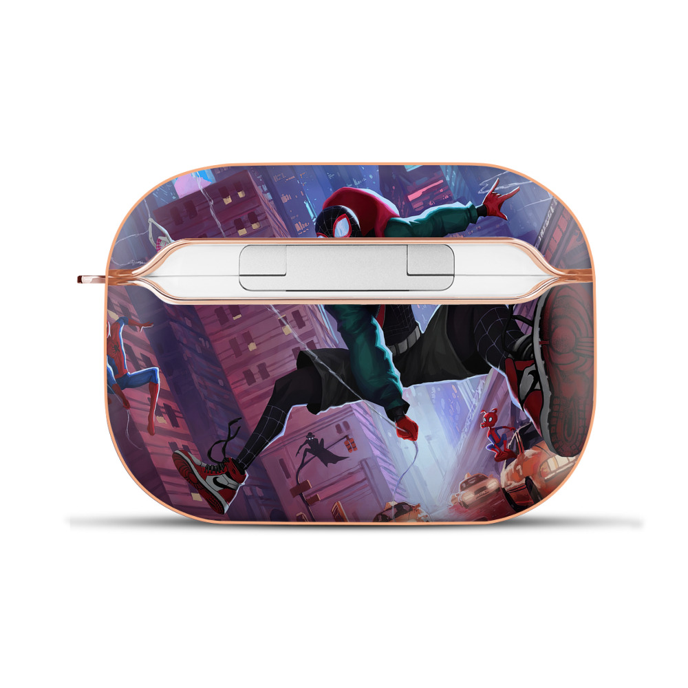（画像用） Spider Man スパイダーマン 【AirPods Pro用】ハードシェル保護ケース｜耐衝撃・防指紋・カラビナ付き商品仕様