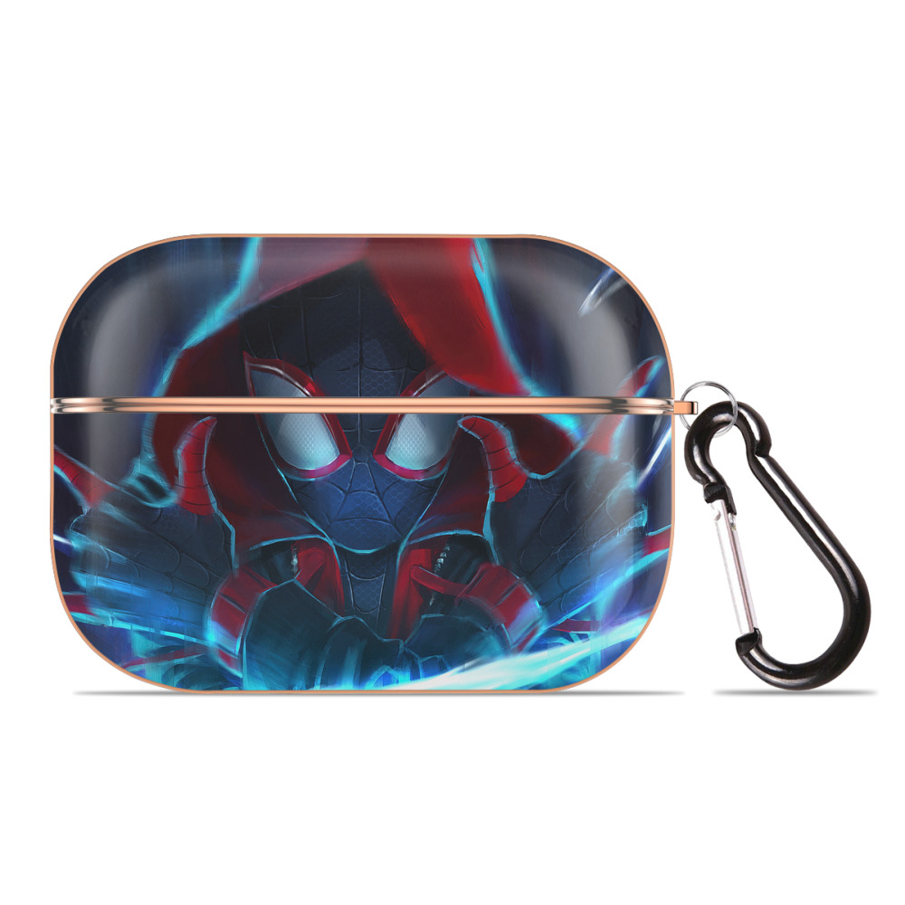 （画像用） Spider Man スパイダーマン 【AirPods Pro用】ハードシェル保護ケース｜耐衝撃・防指紋・カラビナ付き商品仕様