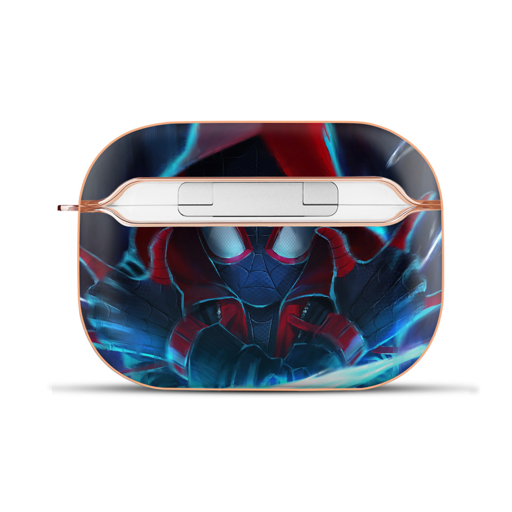 （画像用） Spider Man スパイダーマン 【AirPods Pro用】ハードシェル保護ケース｜耐衝撃・防指紋・カラビナ付き商品仕様