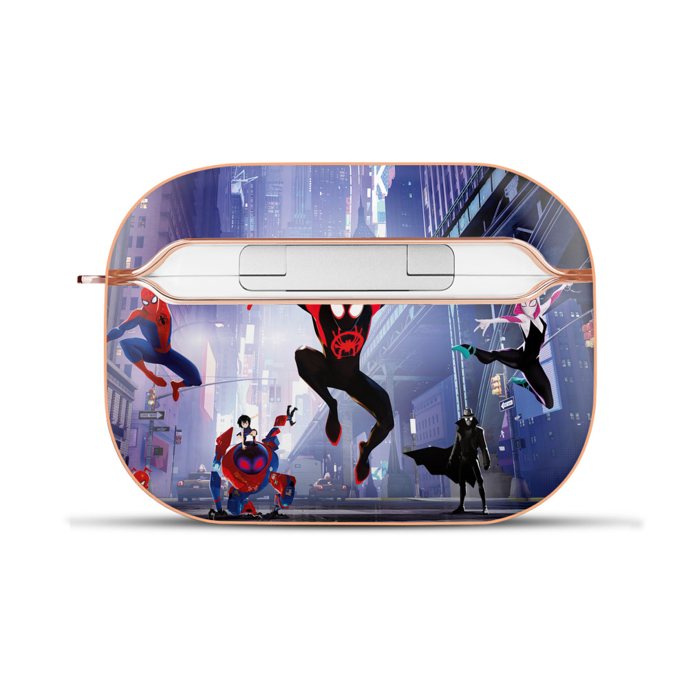 （画像用） Spider Man スパイダーマン 【AirPods Pro用】ハードシェル保護ケース｜耐衝撃・防指紋・カラビナ付き商品仕様