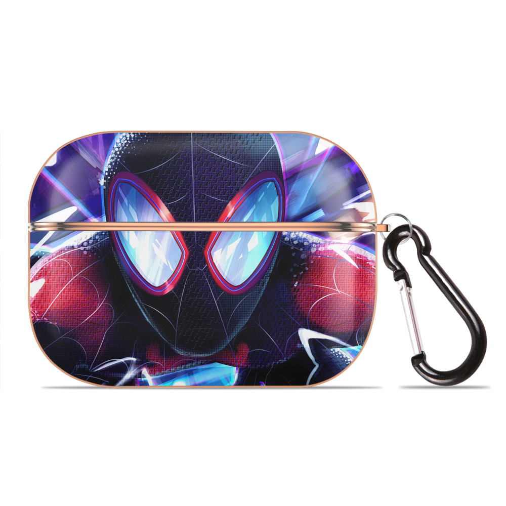 （画像用） Spider Man スパイダーマン 【AirPods Pro用】ハードシェル保護ケース｜耐衝撃・防指紋・カラビナ付き商品仕様