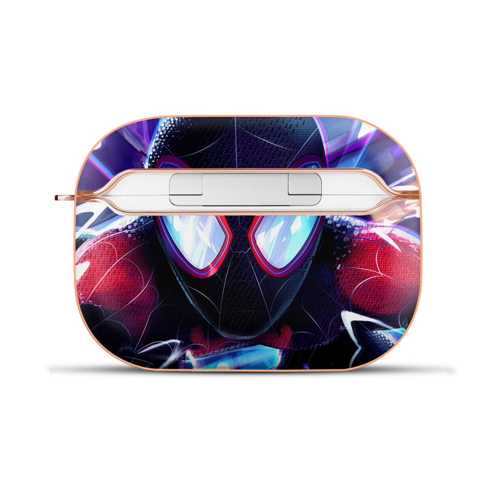 （画像用） Spider Man スパイダーマン 【AirPods Pro用】ハードシェル保護ケース｜耐衝撃・防指紋・カラビナ付き商品仕様