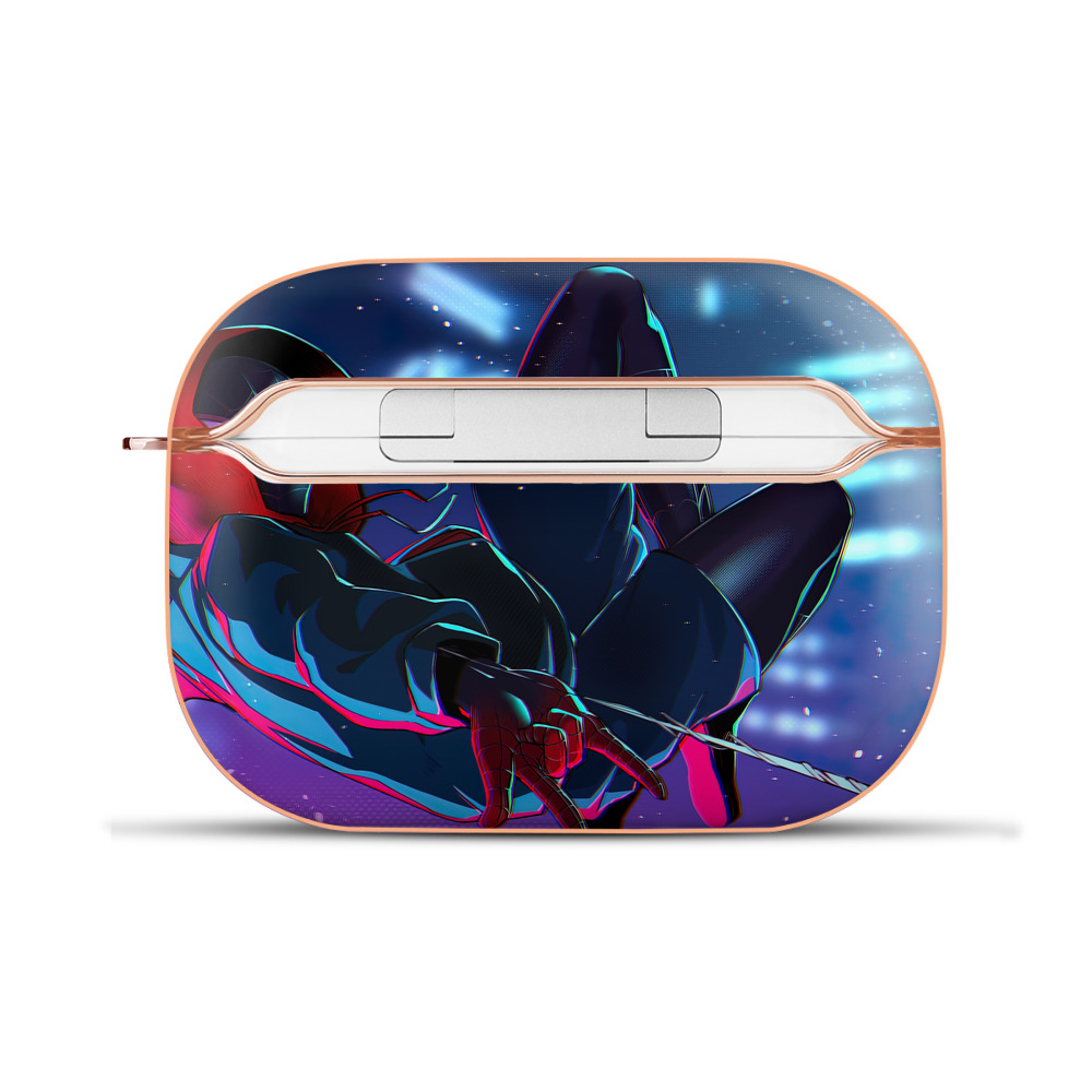 （画像用） Spider Man スパイダーマン 【AirPods Pro用】ハードシェル保護ケース｜耐衝撃・防指紋・カラビナ付き商品仕様