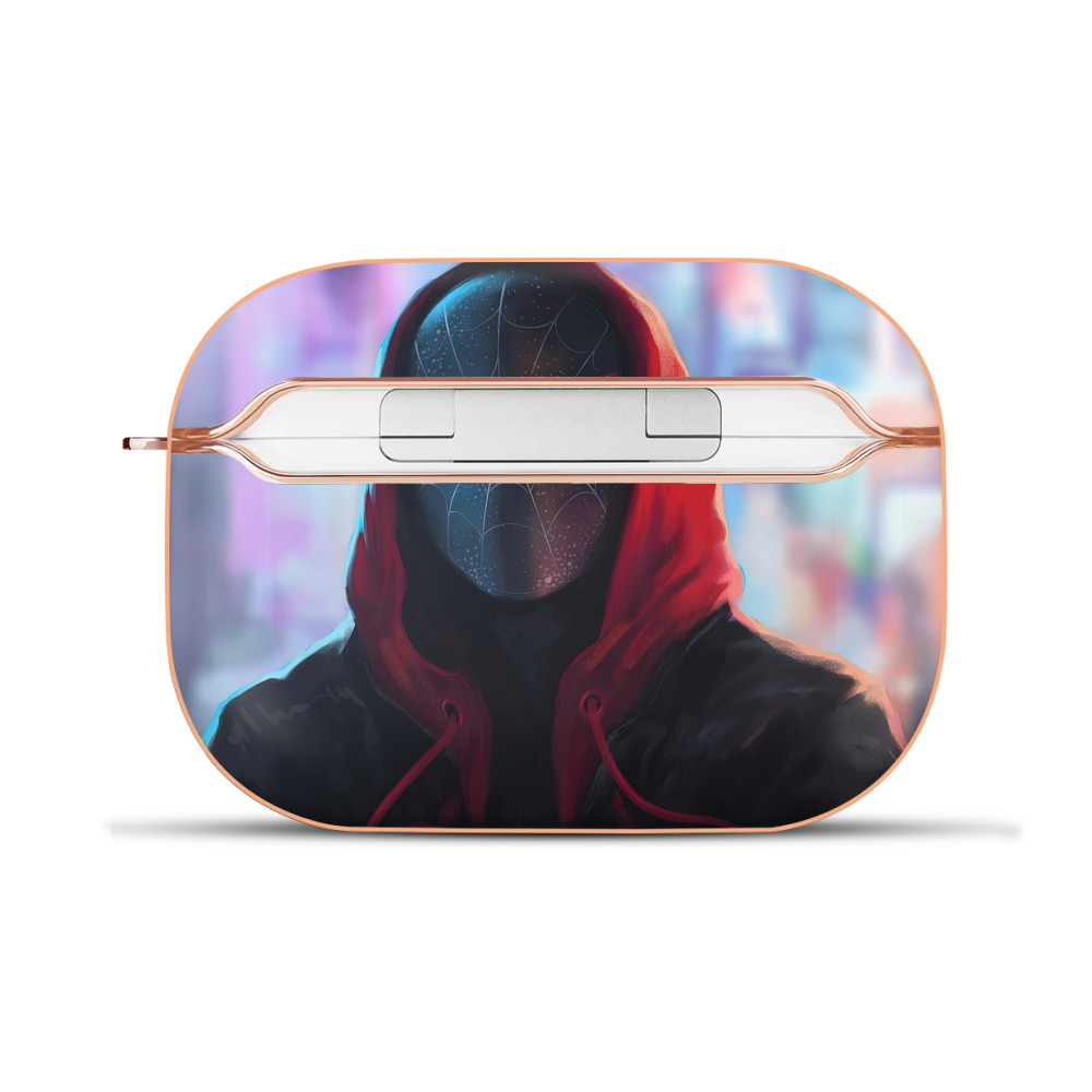 （画像用） Spider Man スパイダーマン 【AirPods Pro用】ハードシェル保護ケース｜耐衝撃・防指紋・カラビナ付き商品仕様