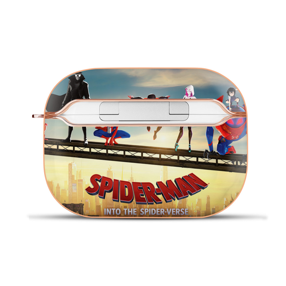 （画像用） Spider Man スパイダーマン 【AirPods Pro用】ハードシェル保護ケース｜耐衝撃・防指紋・カラビナ付き商品仕様