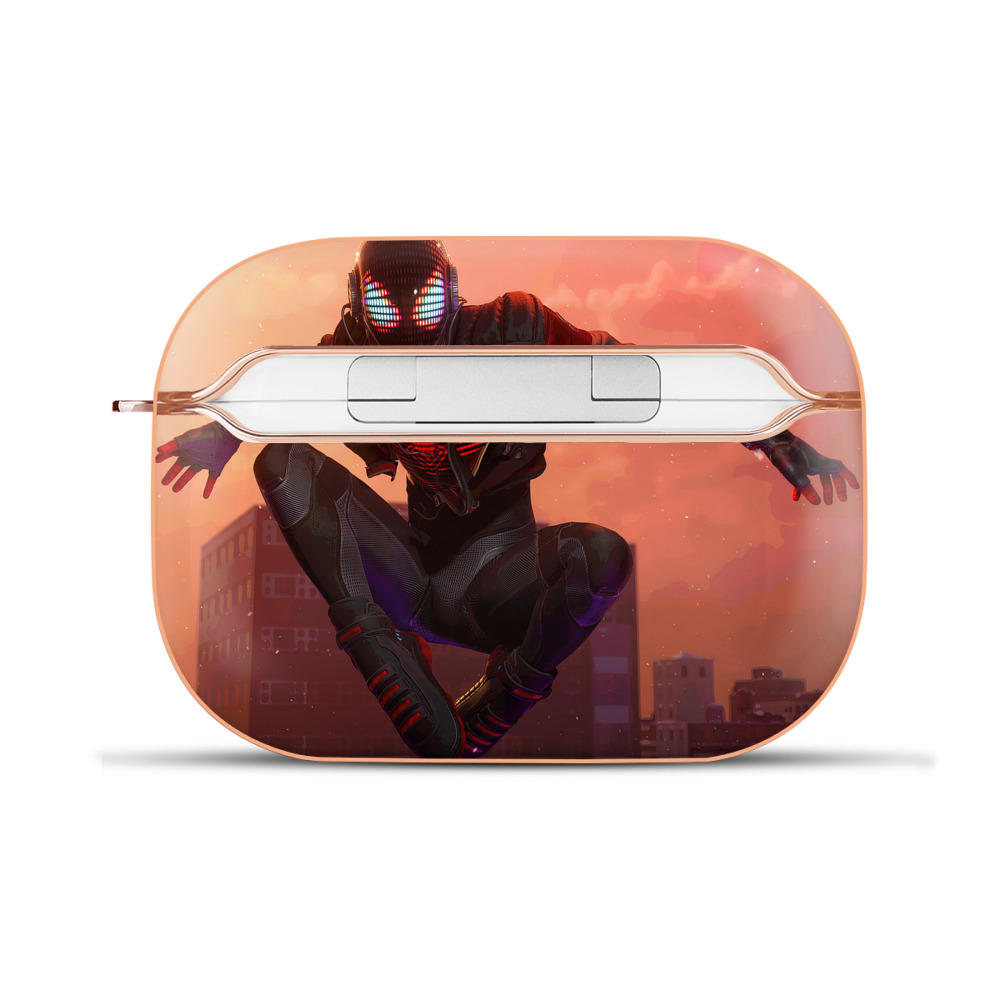 （画像用） Spider Man スパイダーマン 【AirPods Pro用】ハードシェル保護ケース｜耐衝撃・防指紋・カラビナ付き商品仕様