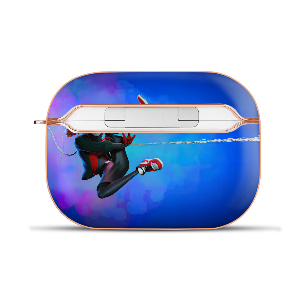 （画像用） Spider Man スパイダーマン 【AirPods Pro用】ハードシェル保護ケース｜耐衝撃・防指紋・カラビナ付き商品仕様
