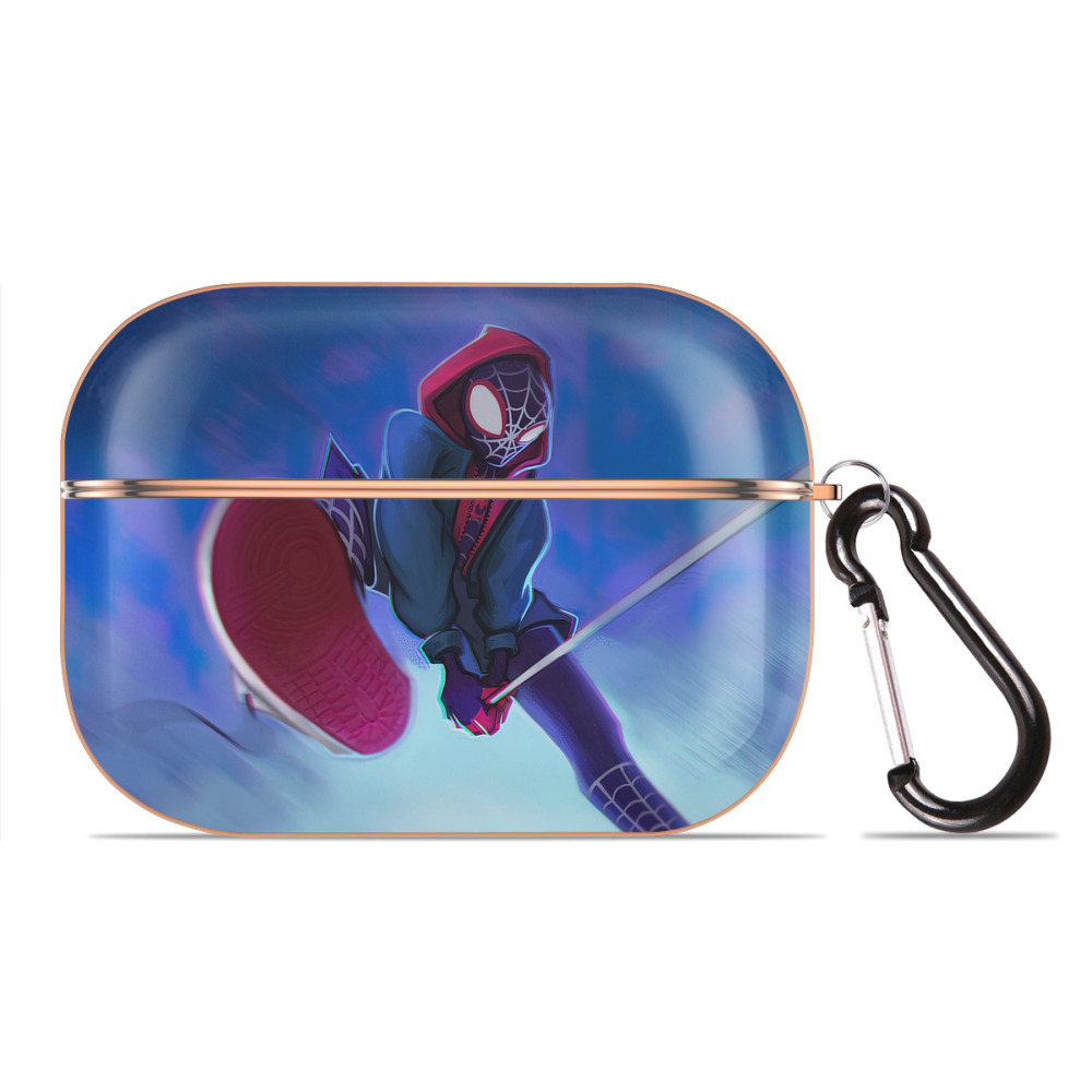 （画像用） Spider Man スパイダーマン 【AirPods Pro用】ハードシェル保護ケース｜耐衝撃・防指紋・カラビナ付き商品仕様