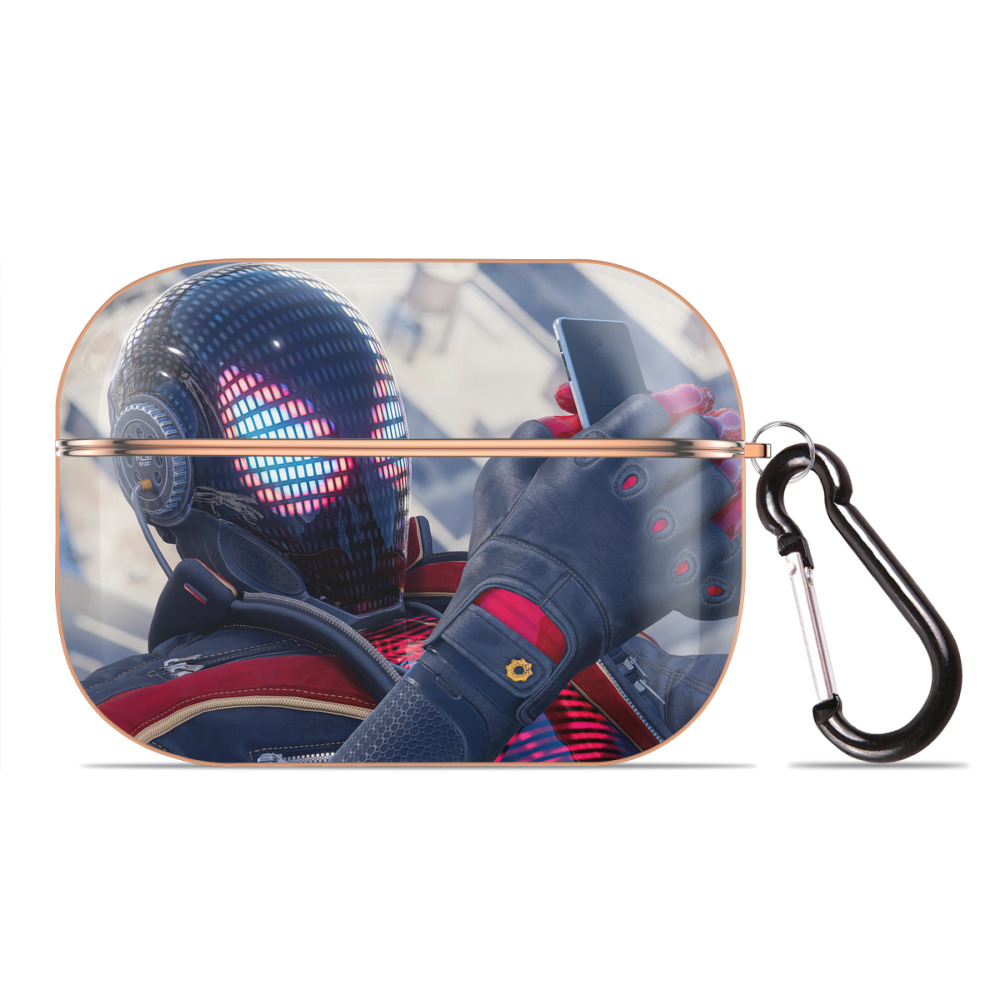 （画像用） Spider Man スパイダーマン 【AirPods Pro用】ハードシェル保護ケース｜耐衝撃・防指紋・カラビナ付き商品仕様