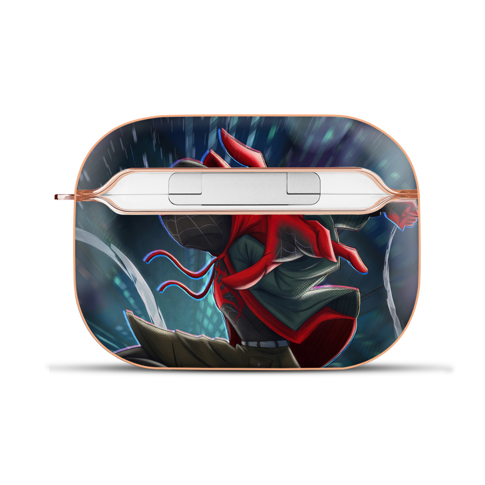 （画像用） Spider Man スパイダーマン 【AirPods Pro用】ハードシェル保護ケース｜耐衝撃・防指紋・カラビナ付き商品仕様