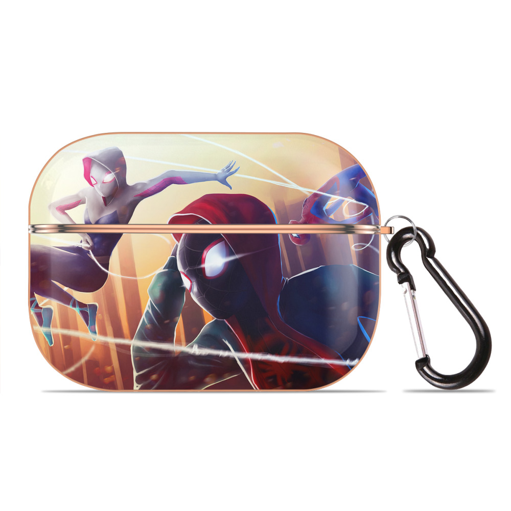 （画像用） Spider Man スパイダーマン 【AirPods Pro用】ハードシェル保護ケース｜耐衝撃・防指紋・カラビナ付き商品仕様