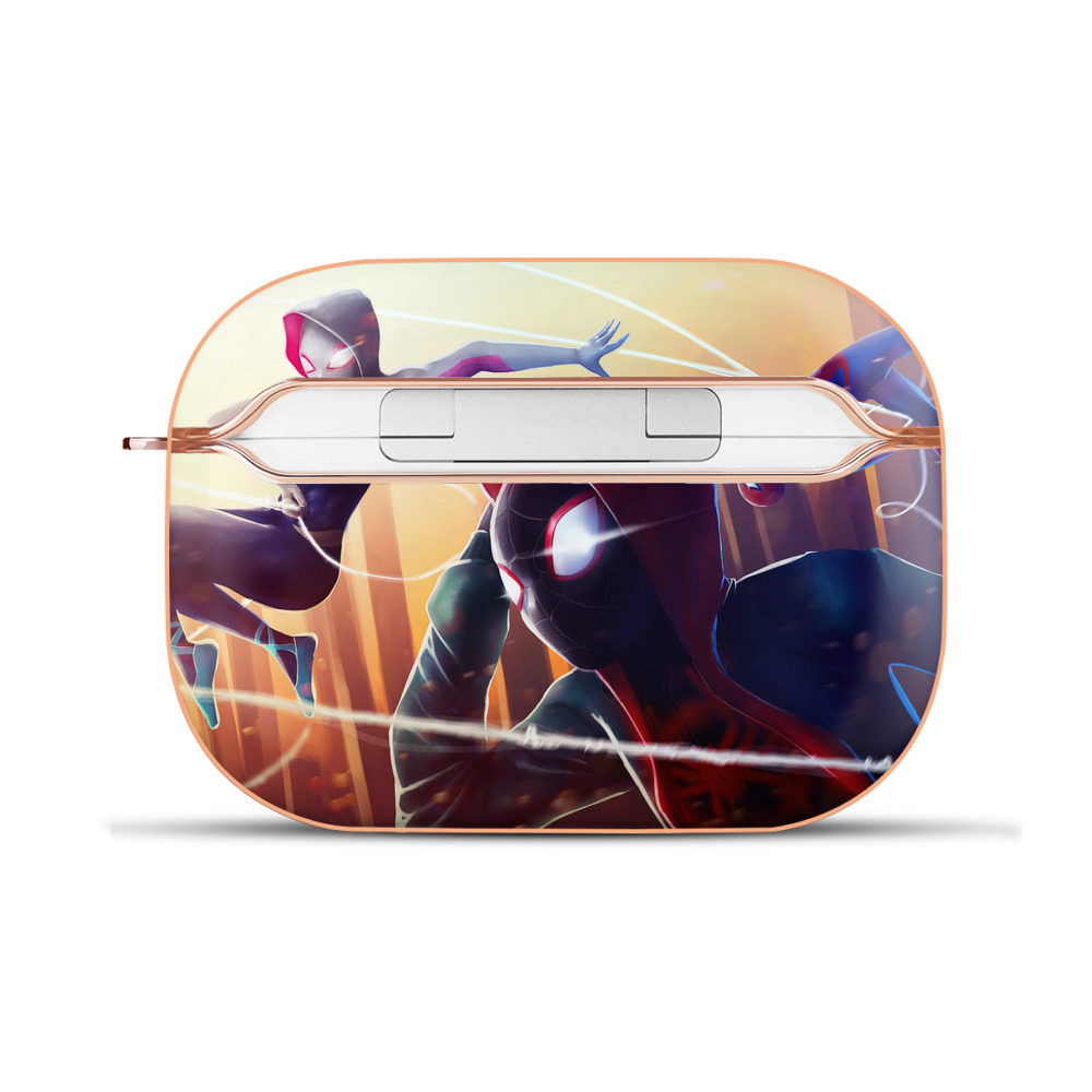 （画像用） Spider Man スパイダーマン 【AirPods Pro用】ハードシェル保護ケース｜耐衝撃・防指紋・カラビナ付き商品仕様