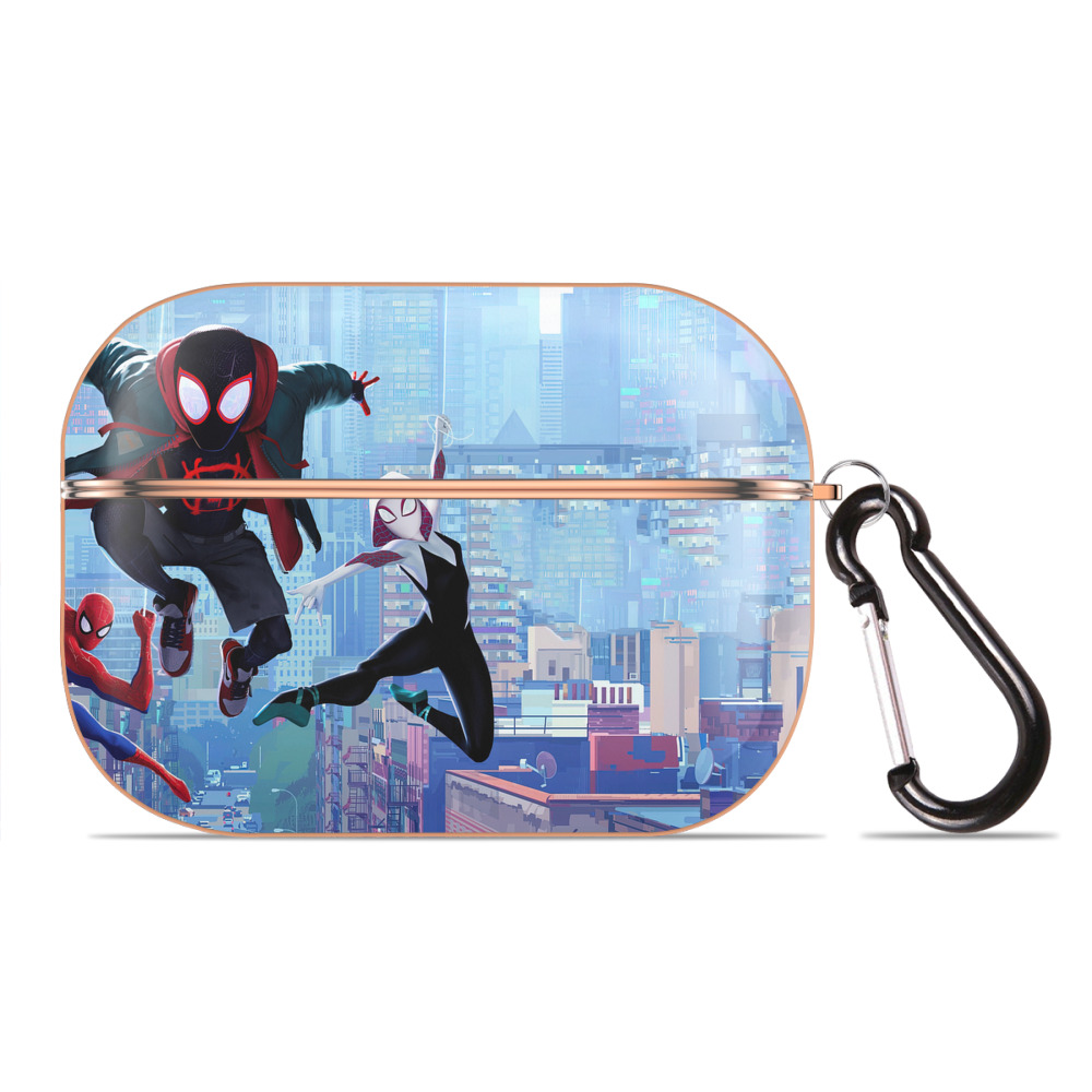 （画像用） Spider Man スパイダーマン 【AirPods Pro用】ハードシェル保護ケース｜耐衝撃・防指紋・カラビナ付き商品仕様